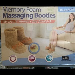 Memory foam messaging booties